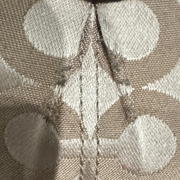 Coach Signature Brown and Tan Wristlet - Picture 3 of 9